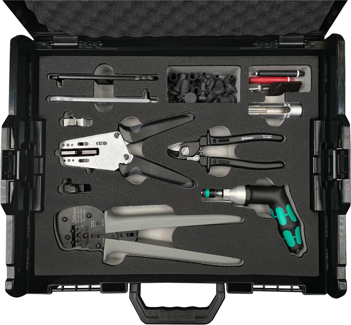 Complete Stäubli tool case for MC4 and MC4-EVO 2